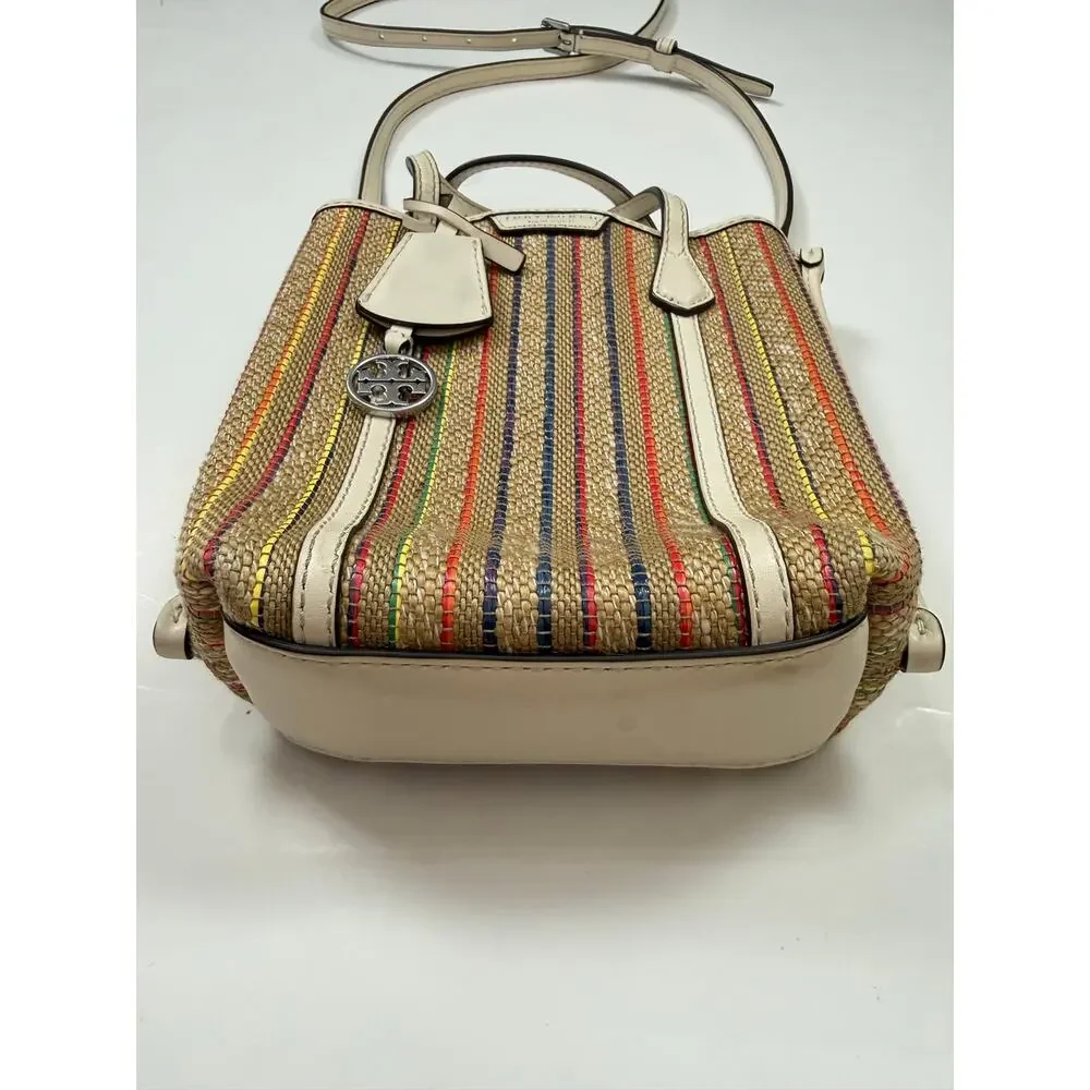 Tory Burch Mini Perry Striped Tote